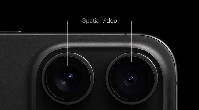 Apple, iPhone 15 Pro'da uzamsal video çekme özelliğini kullanıma sundu